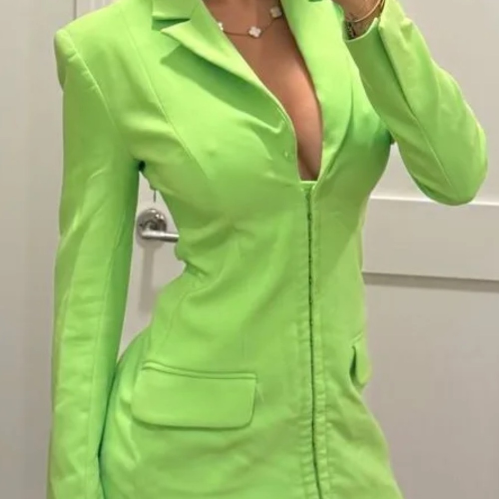 Zara Lime Green Blazer